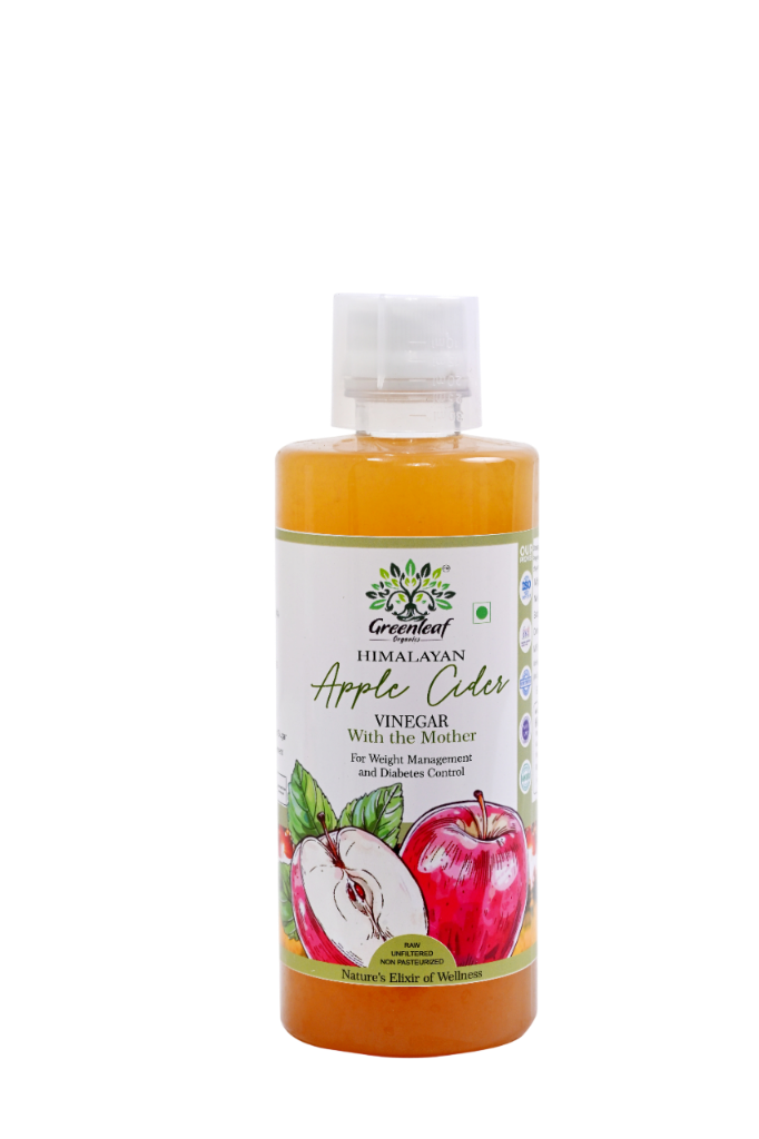 Greenleaf Organics Classic Raw Himalayan Apple Cider Vinegar Bottle